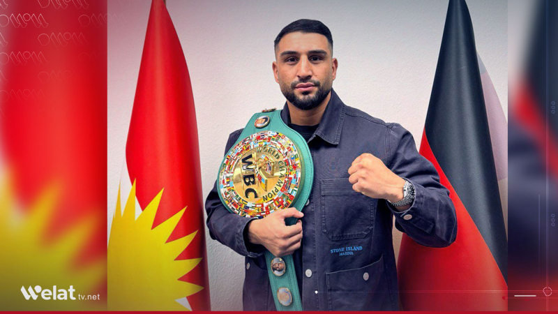 Kurdish Boxer Agit Kabayel Retains Title, Sends Message of Support to Sheikh Maqsoud