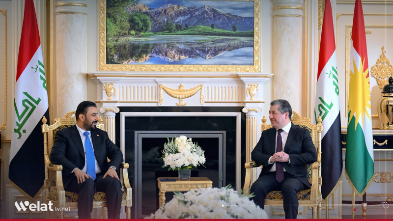 Masrour Barzani Urges Governance Based on Partnership, Balance, and Consensus in Talks with Al-Zaidi