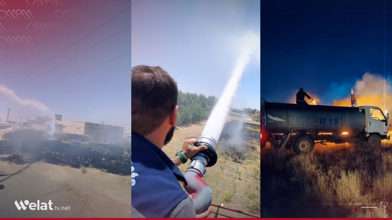 Di rojekê de 6 şewat li deverên cuda yên Hesekê çêbûn