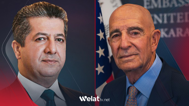 Tomas Barrack serdana Herêma Kurdistanê dike û li gel Mesrûr Barzanî dicive