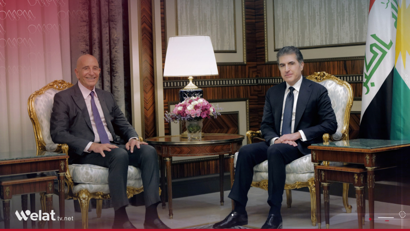 Naveroka civîna Nêçîrvan Barzanî û Tom Barrack