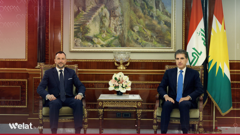 Nêçîrvan Barzanî û Balyozê Îtalyayê li Iraqê civiyan
