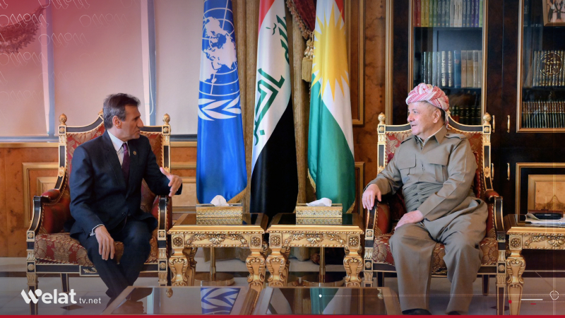 Serok Barzanî û Nûnerê Emîndarê Giştî yê UN: Divê hilbijartin demokratîk bin