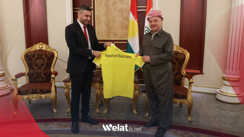 Serok Barzanî pêşwazî li tîma Duhok kir û germtirîn pîrozbahî li wan kir 